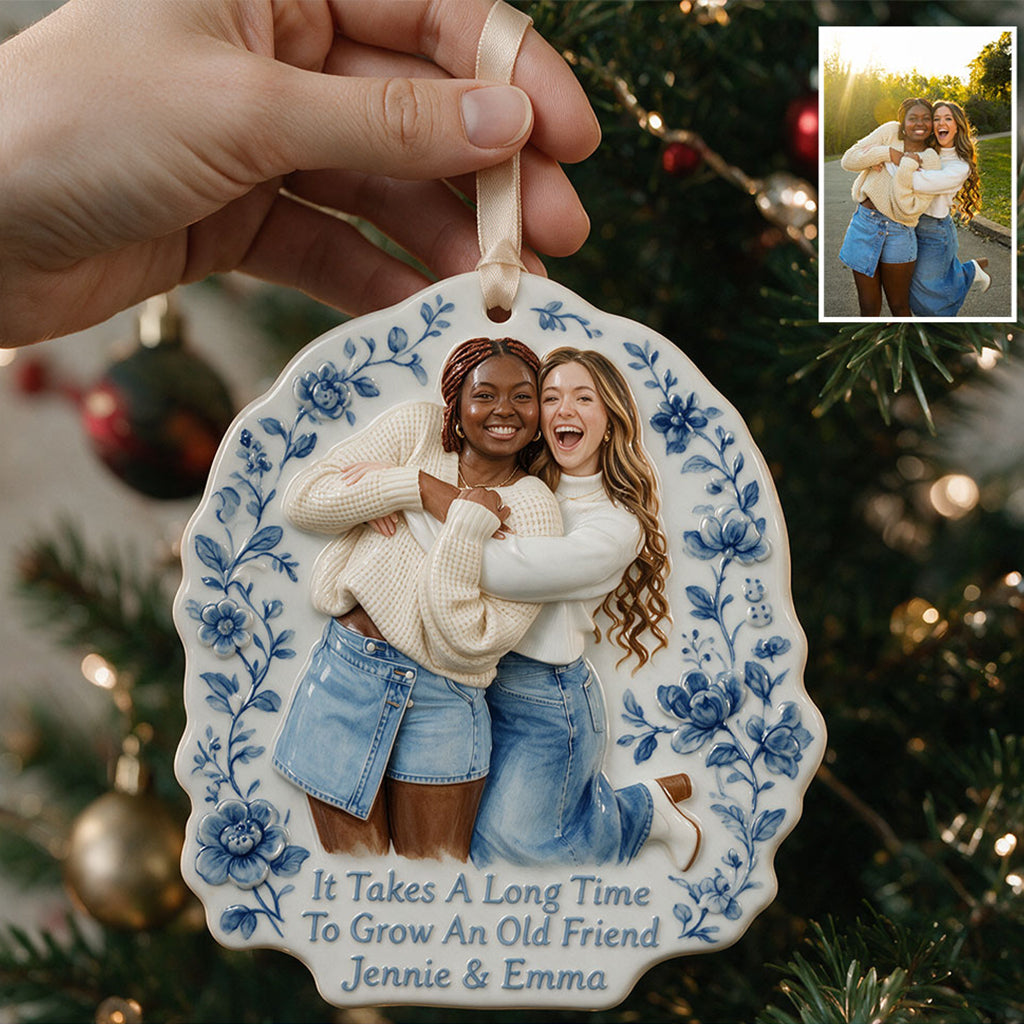 Besties Forever - Personalized Bestie Premium 3D Ornament