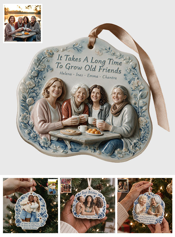 Besties Forever - Personalized Bestie Premium 3D Ornament