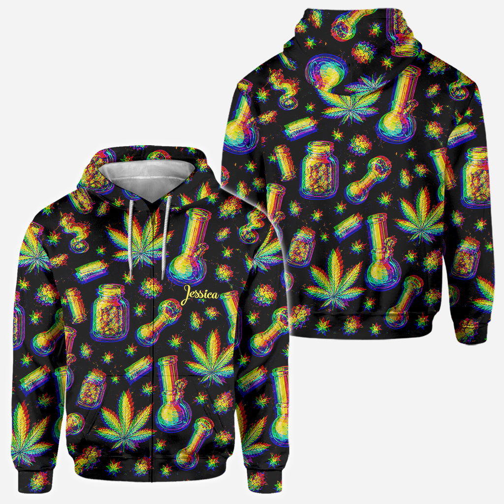Stoned - Personalisierte Weed All Over Shirt