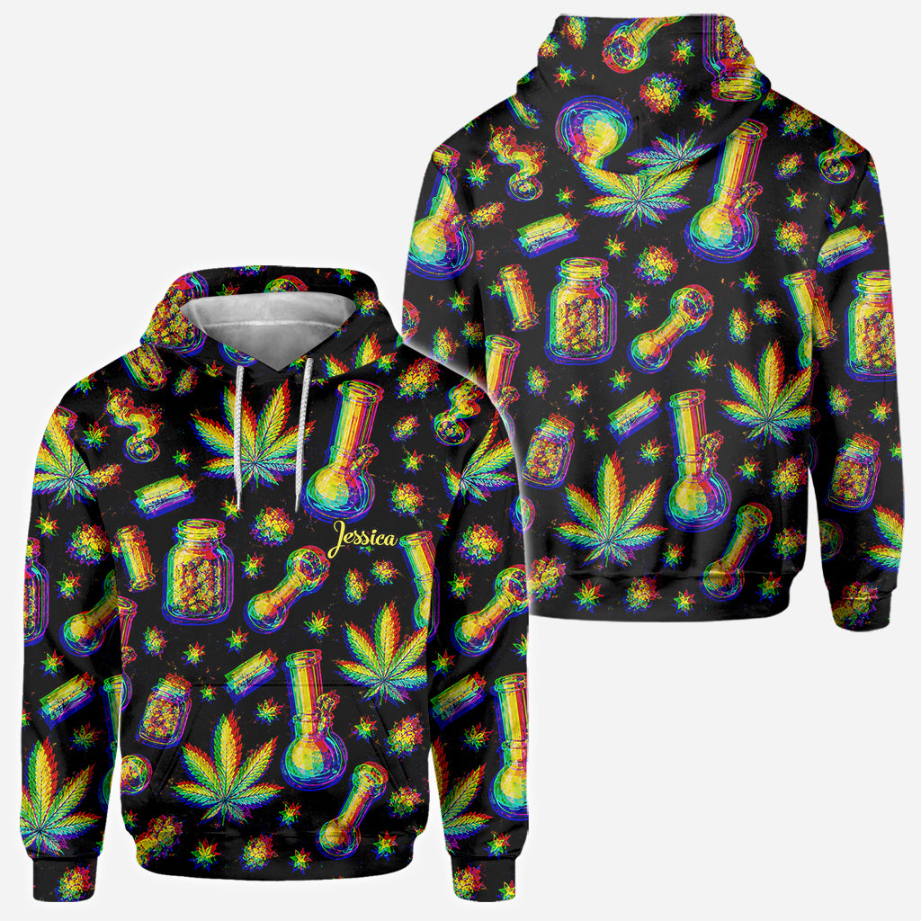 Stoned - Personalisierte Weed All Over Shirt