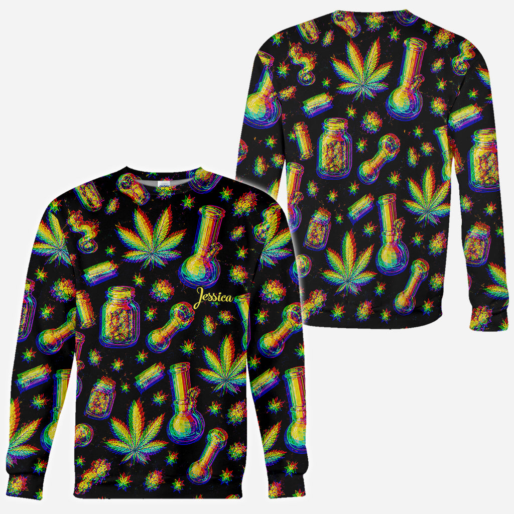Stoned - Personalisierte Weed All Over Shirt