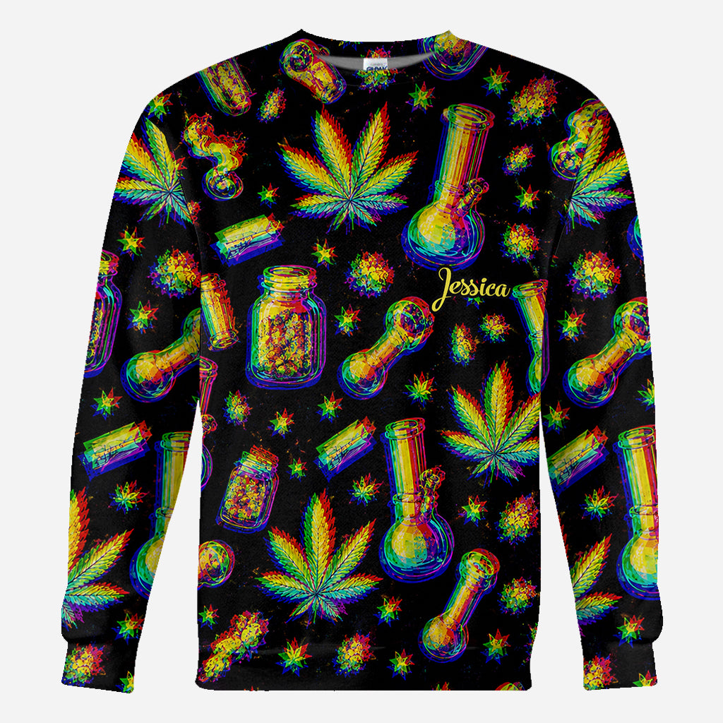 Stoned - Personalisierte Weed All Over Shirt
