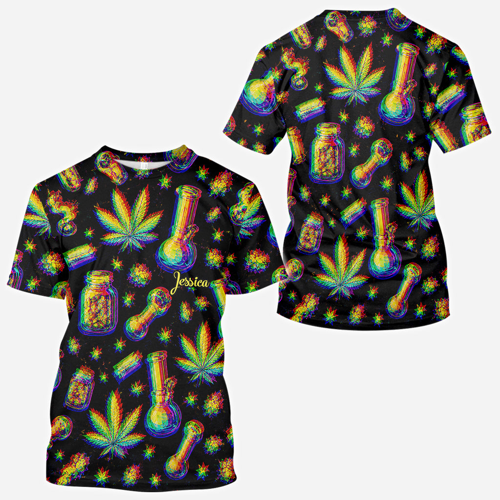 Stoned - Personalisierte Weed All Over Shirt