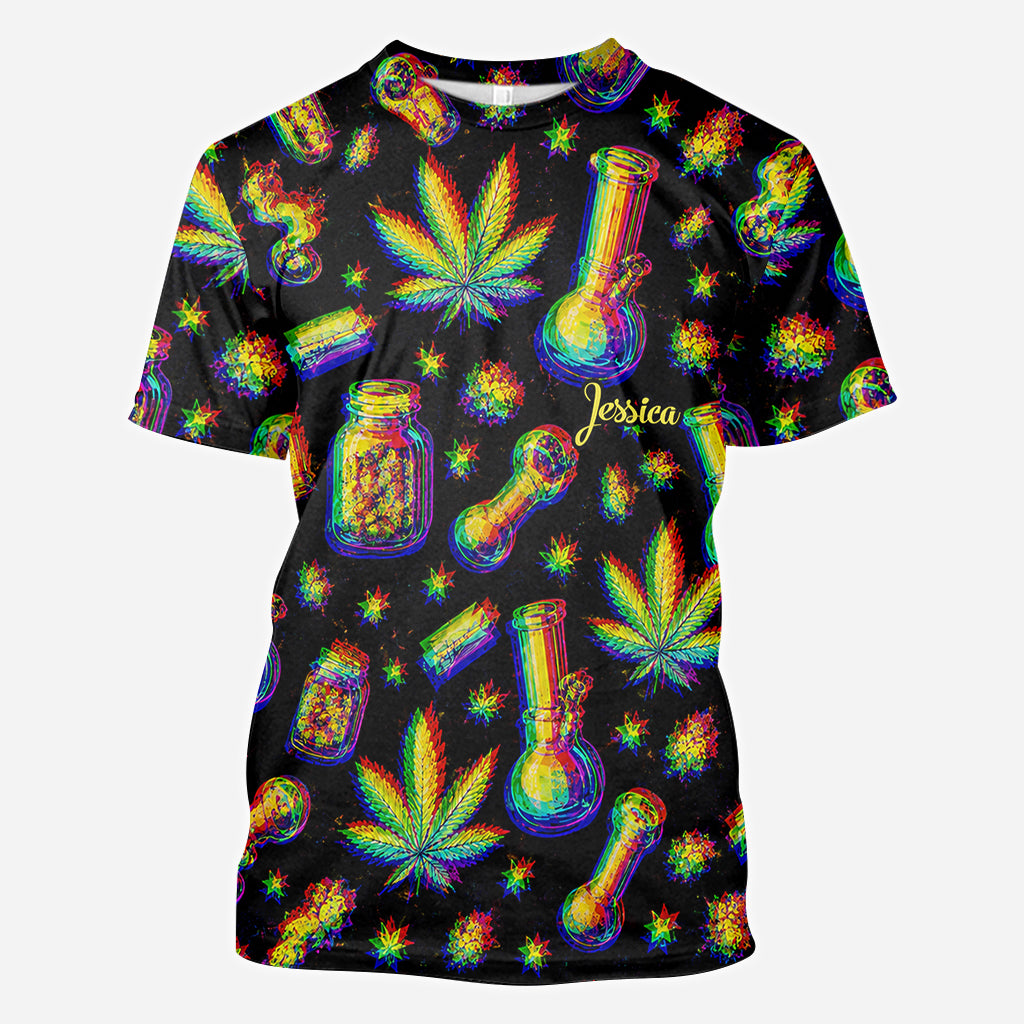 Stoned - Personalisierte Weed All Over Shirt