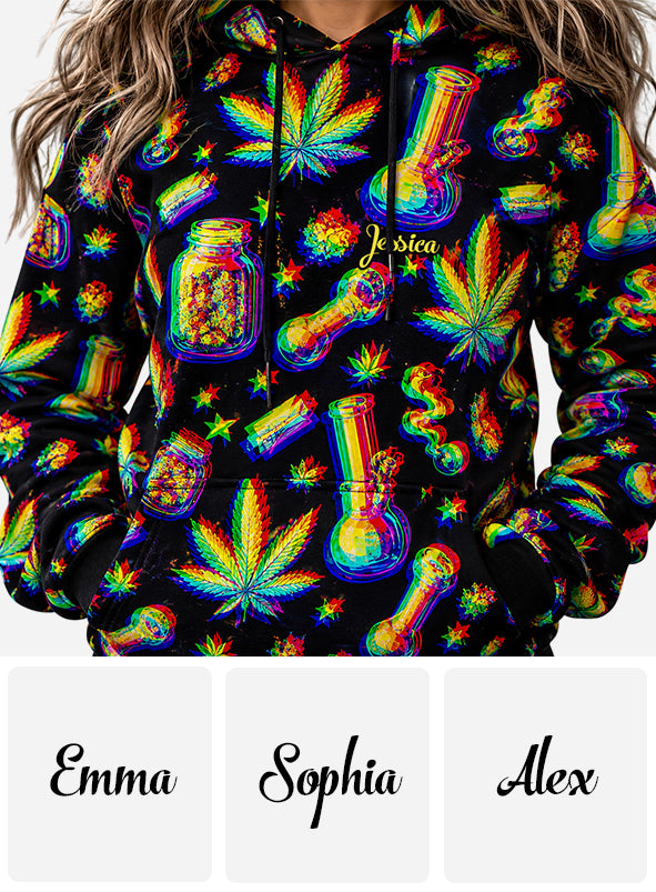 Stoned - Personalisierte Weed All Over Shirt
