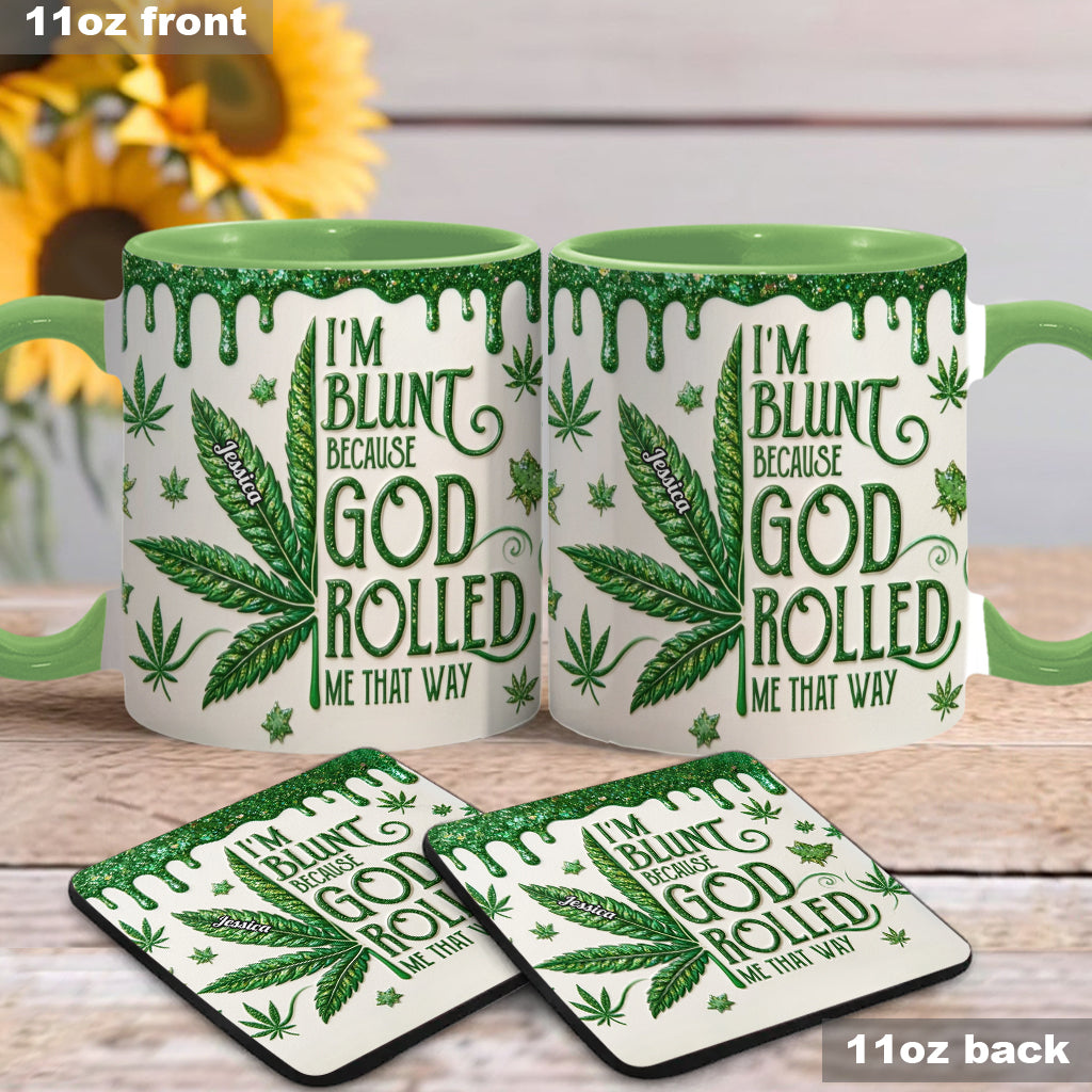 Je suis franc parce que Dieu m'a fait ainsi - Tasse et sous-verre personnalisés