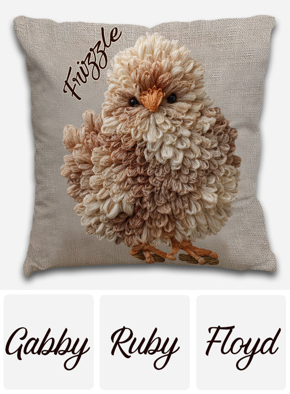 Coussin décoratif personnalisé « Love Chicken »