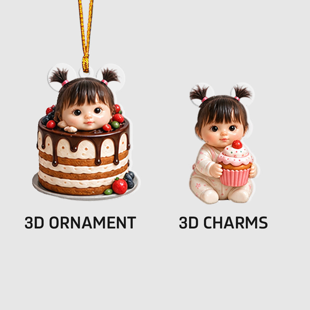 Calendrier de l'Avent Personnalisé avec Photos, Amour de la Pâtisserie - Avec Collectibles 3D