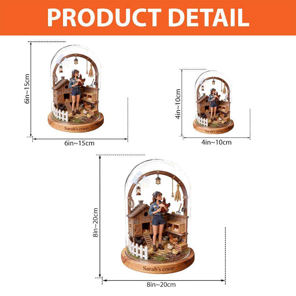Chicken Farm - Personalized Chicken Custom Shaped Acrylic Plaque
