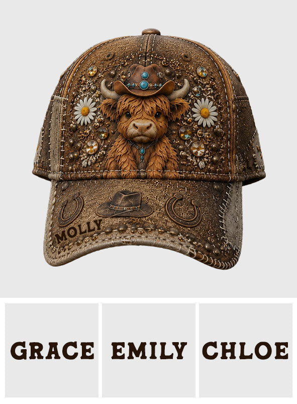 Liebe Highland Cow - Personalisierte Highland Cow Classic Cap