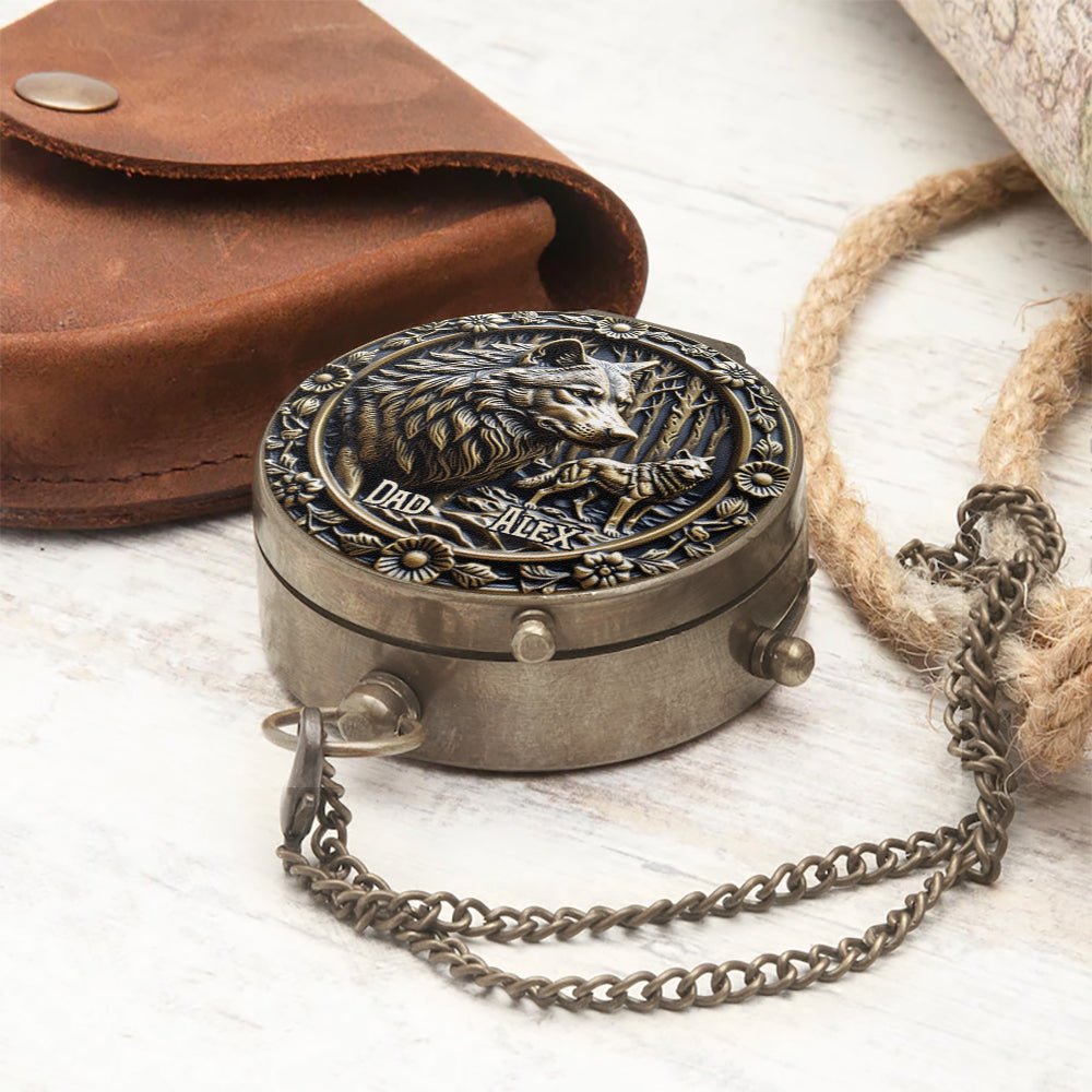 To My Son I Love You Forever - Personalized Father Compass