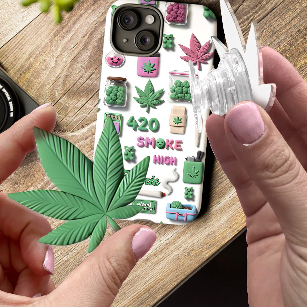 Coque de téléphone personnalisée Stoner Chic - Motif cannabis
