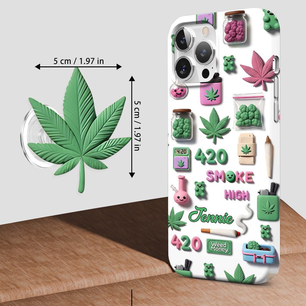 Coque de téléphone personnalisée Stoner Chic - Motif cannabis