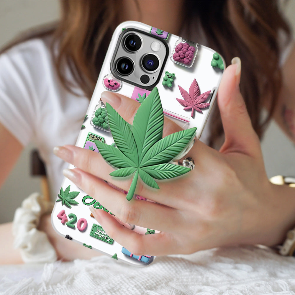 Coque de téléphone personnalisée Stoner Chic - Motif cannabis
