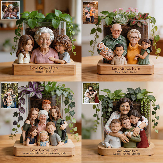 Omas Garten - Personalisierter Acryltopf für Großmutter