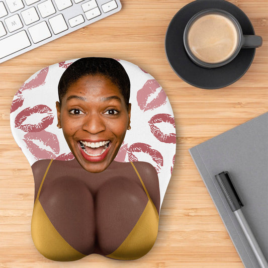 Custom Face Funny & Naughty - Personalized Couple 3D Mouse Pad