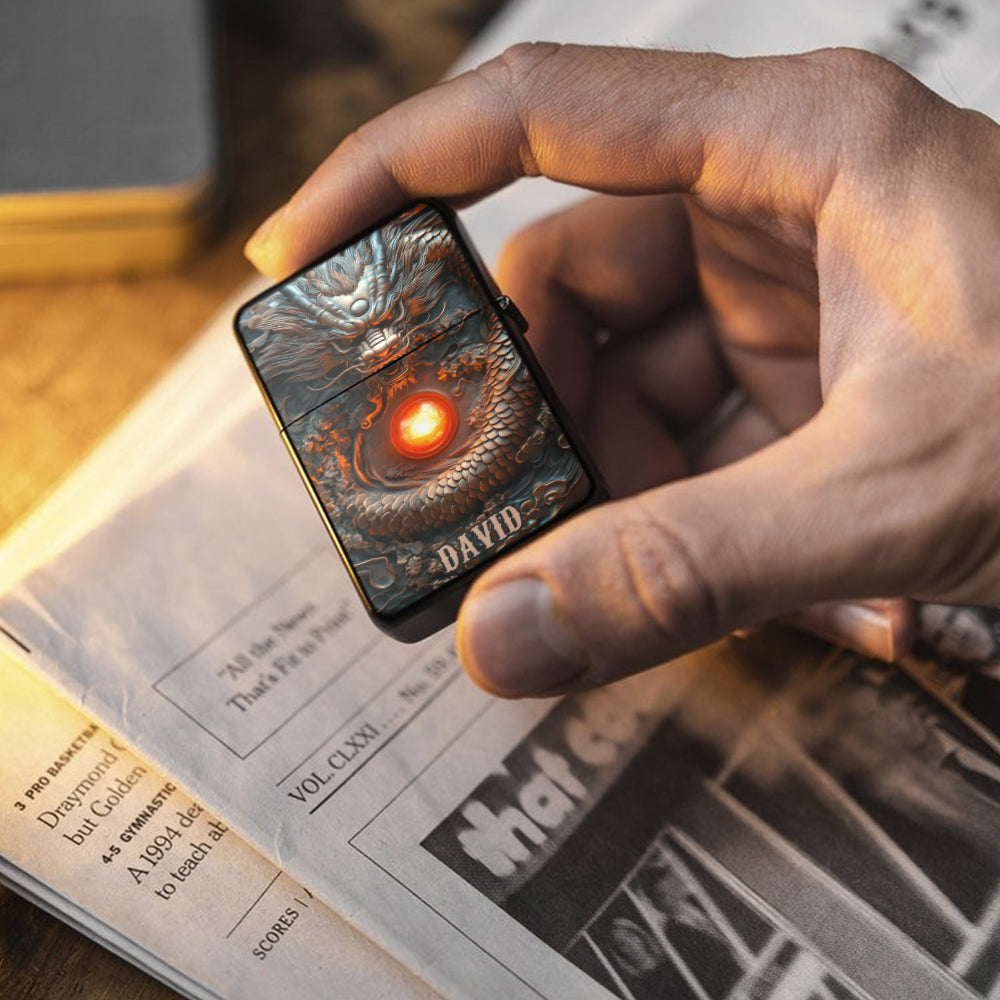 Mystischer Drache – Personalisiertes Drachenfeuerzeug