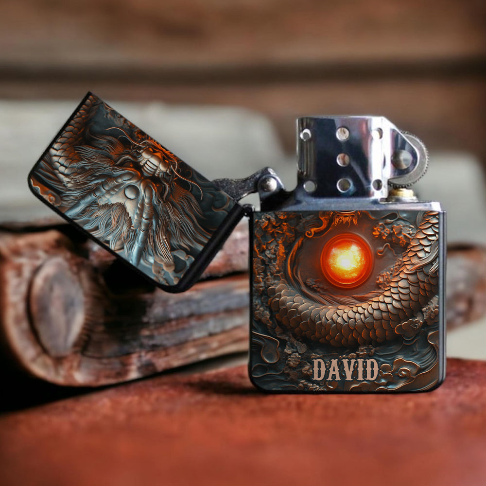 Mystischer Drache – Personalisiertes Drachenfeuerzeug