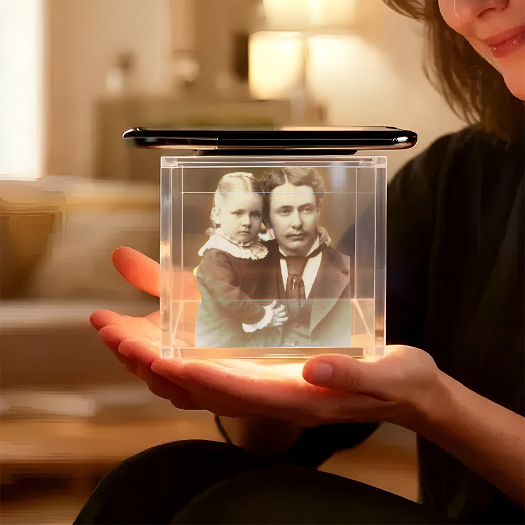 Individuelles Foto Immer Bei Ihnen - Personalisierte 3D Erinnerungsbox