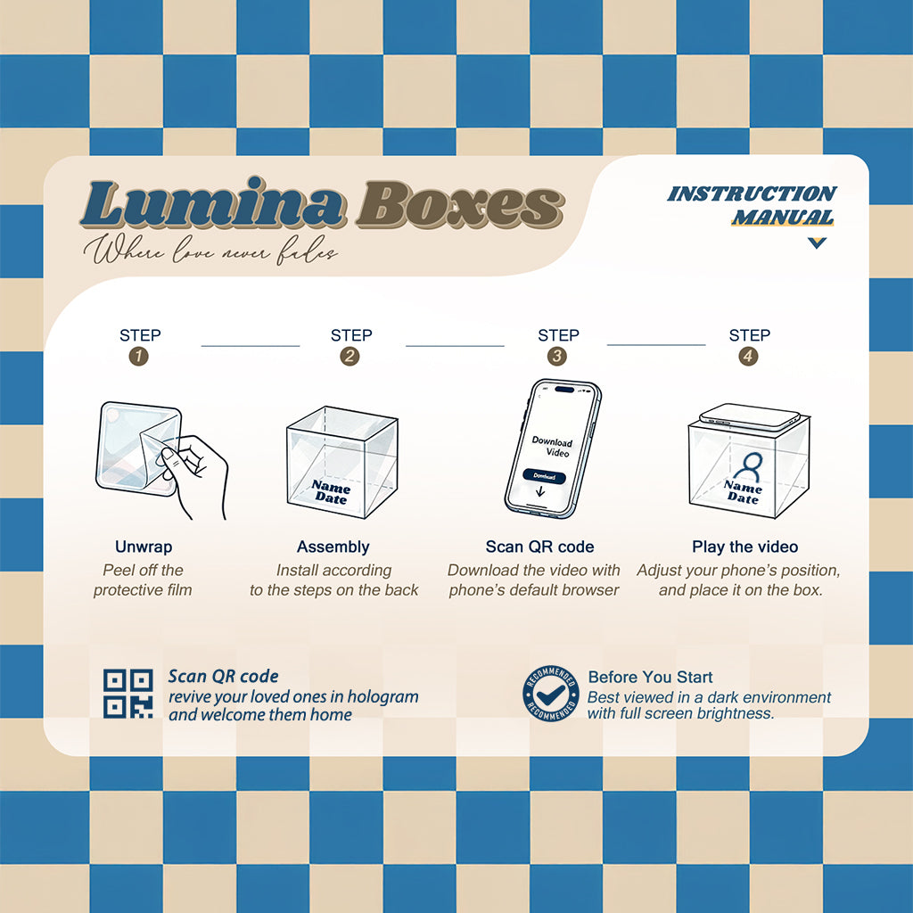 Individuelles Foto Immer Bei Ihnen - Personalisierte 3D Erinnerungsbox
