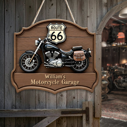 Motorrad - Personalisiertes Biker-Holzschild in individueller Form