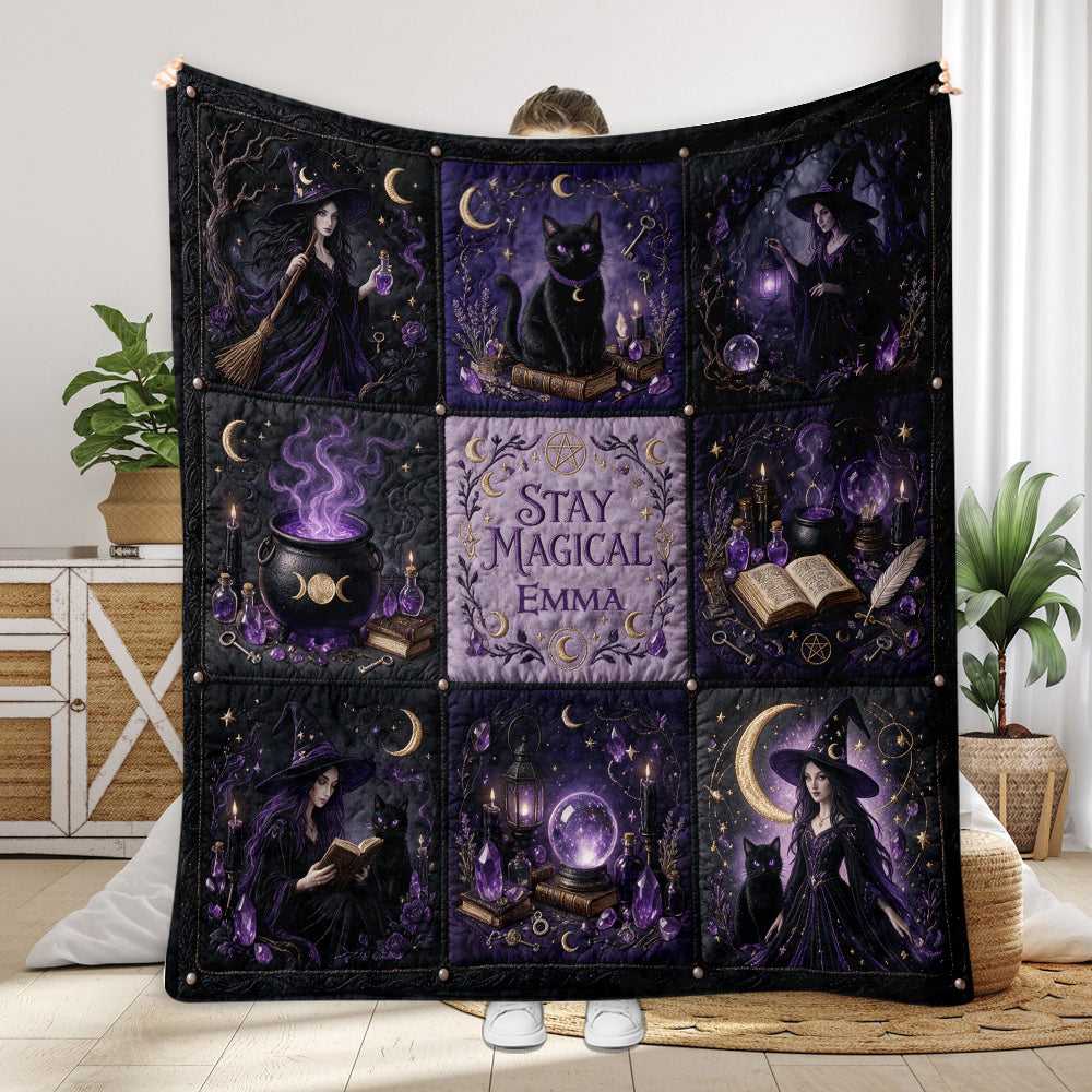 Stay Magical - Personalized Witch Blanket
