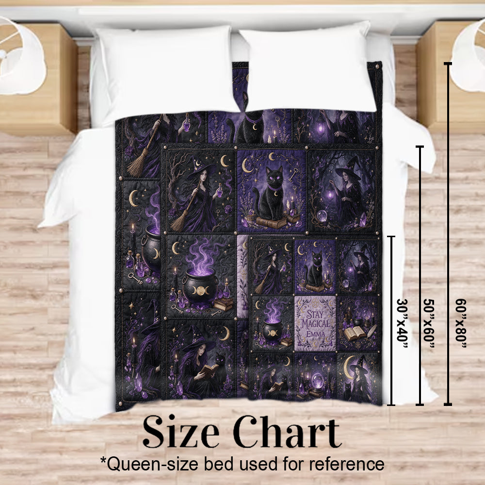 Stay Magical - Personalized Witch Blanket
