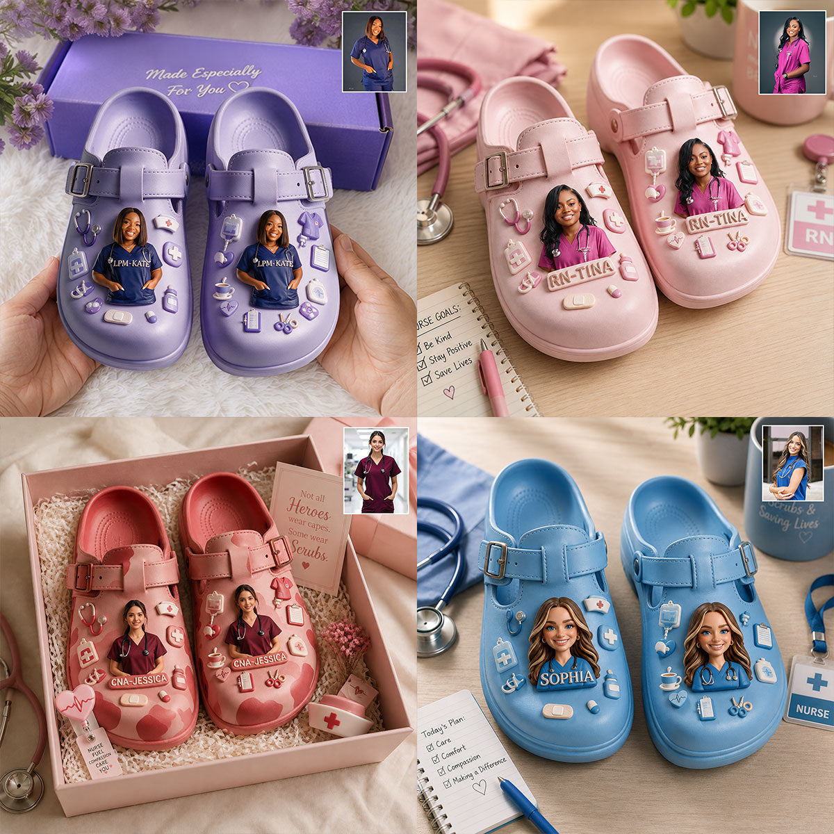 Nurse Life - Personalized Nurse Clogs With Arch Support