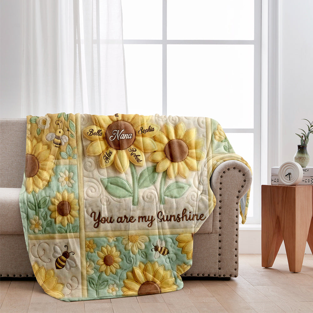 Tu es mon rayon de soleil - Couverture personnalisée pour grand-mère