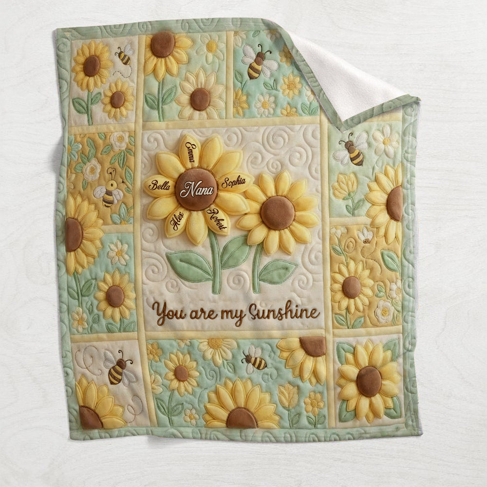 Tu es mon rayon de soleil - Couverture personnalisée pour grand-mère