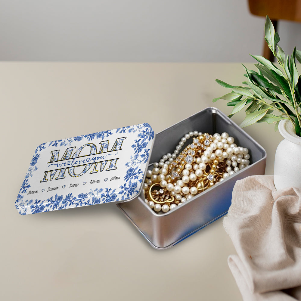 Mom We Love You Gift For Mom, Grandma,... - Personalized Mother Biscuit Tin