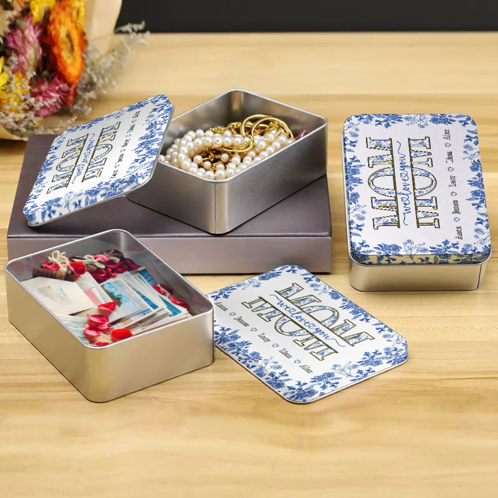 Mom We Love You Gift For Mom, Grandma,... - Personalized Mother Biscuit Tin