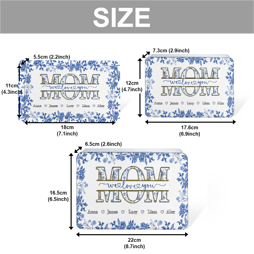 Mom We Love You Gift For Mom, Grandma,... - Personalized Mother Biscuit Tin