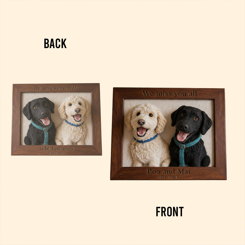 Tu as laissé des empreintes de pattes dans nos cœurs - Plaque acrylique personnalisée en forme de chien