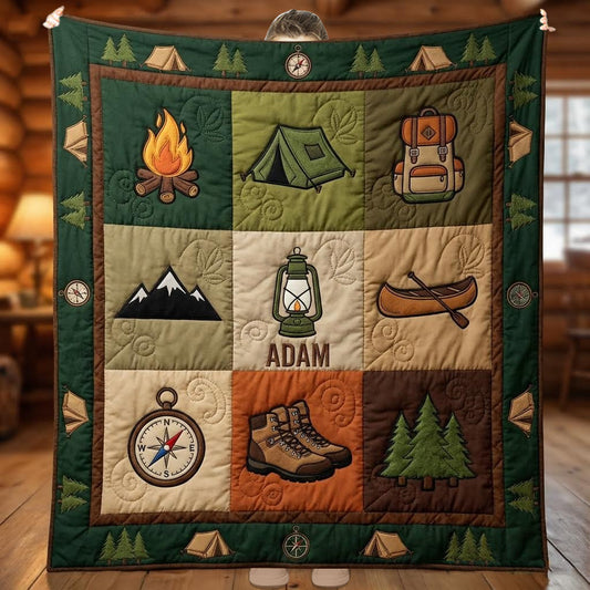 Amoureux du camping - Couverture de camping personnalisée