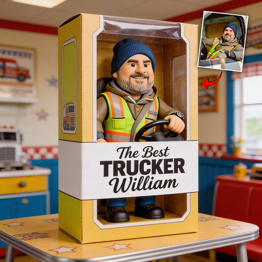 Cadeaux pour camionneurs - Plaque acrylique personnalisée en forme de camionneur