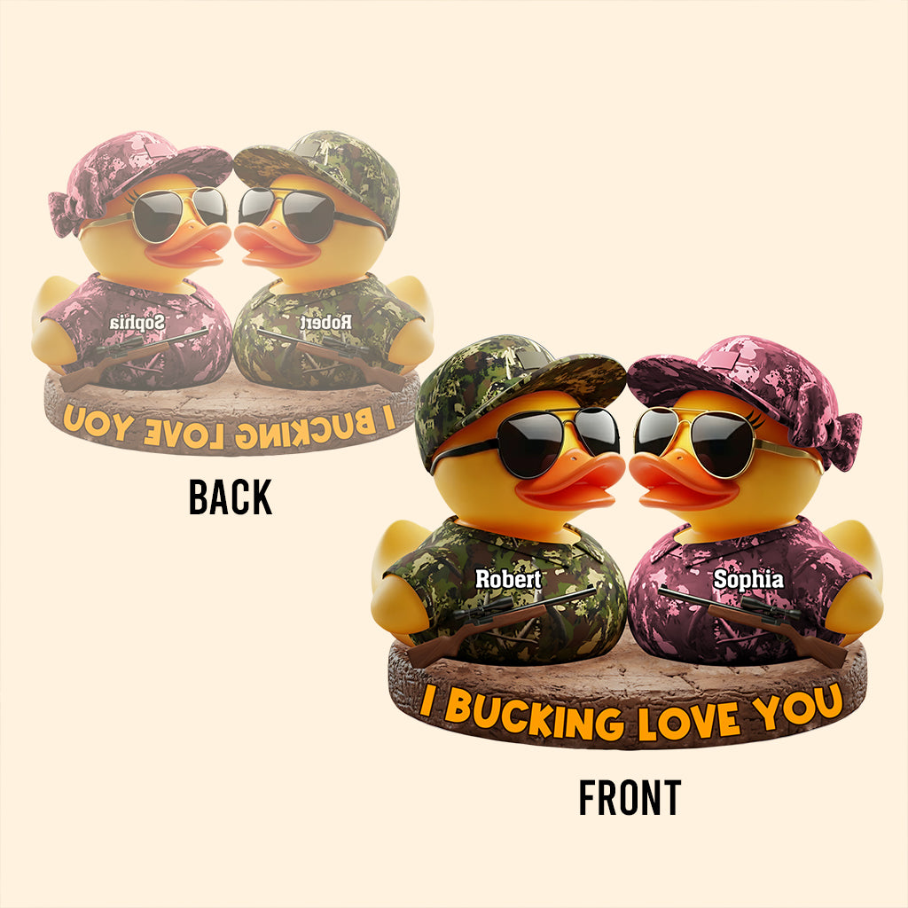 I Bucking Love You - Personalized Couple Custom Shaped Acrylic Plaque