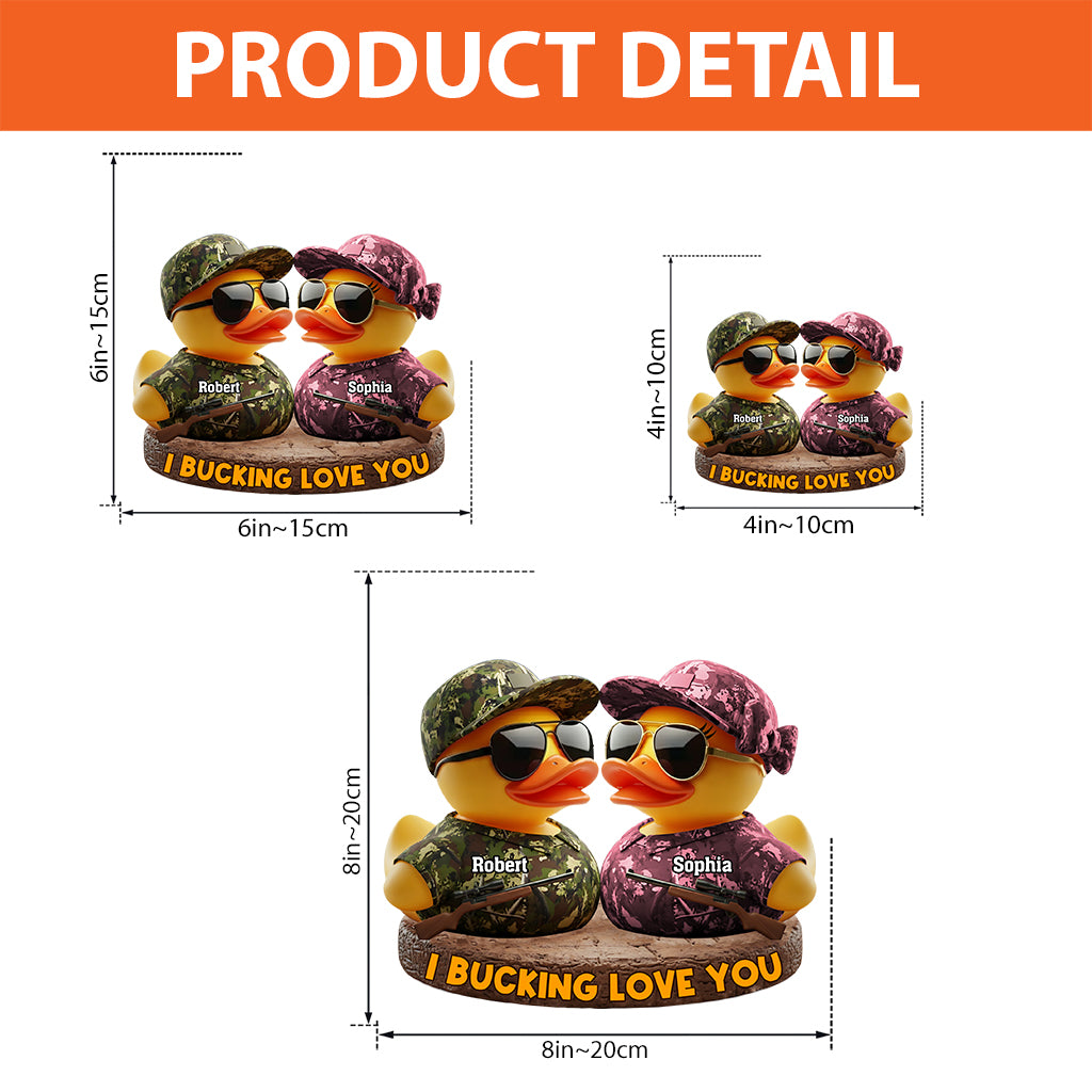 I Bucking Love You - Personalized Couple Custom Shaped Acrylic Plaque