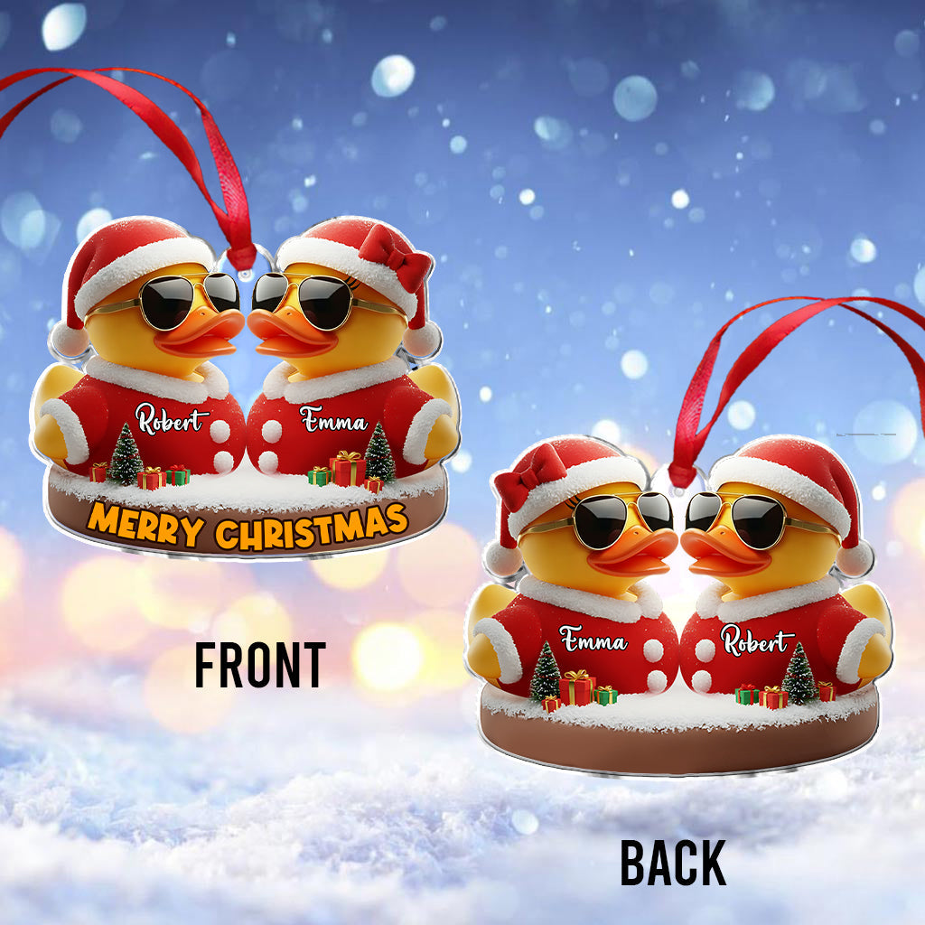 I Ducking Love You - Personalized Couple Ornament