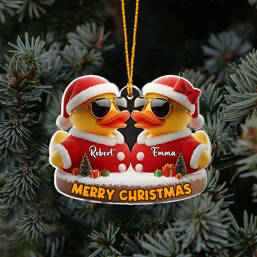 I Ducking Love You - Personalized Couple Ornament