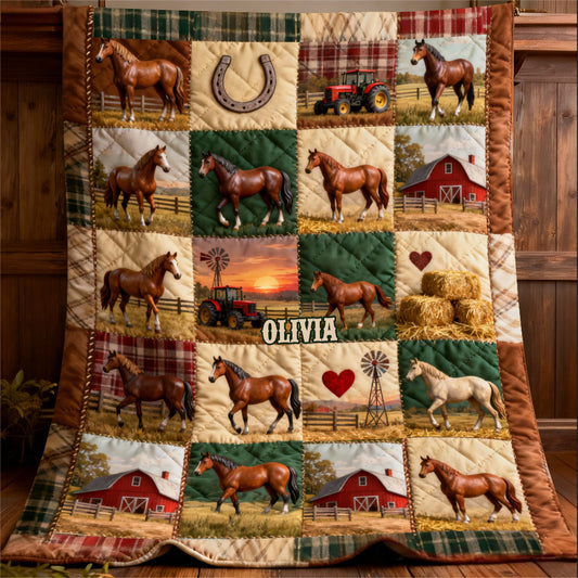 Ranch équestre - Couverture personnalisée pour chevaux