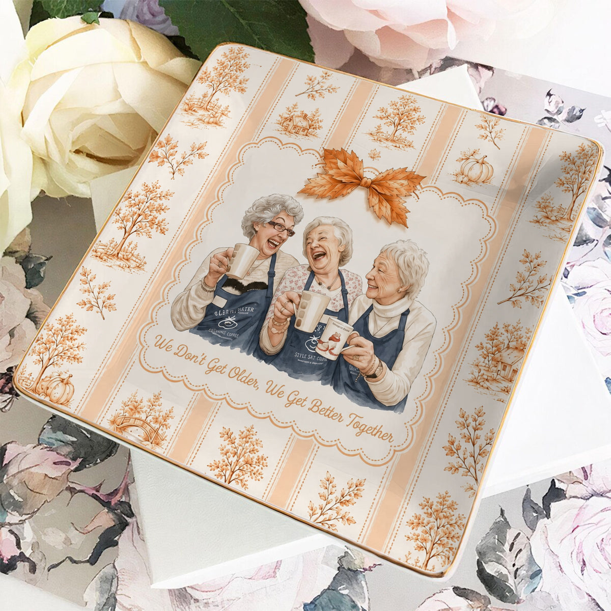 Bestie Gifts - Personalized Bestie Fully Printed Jewelry Dish