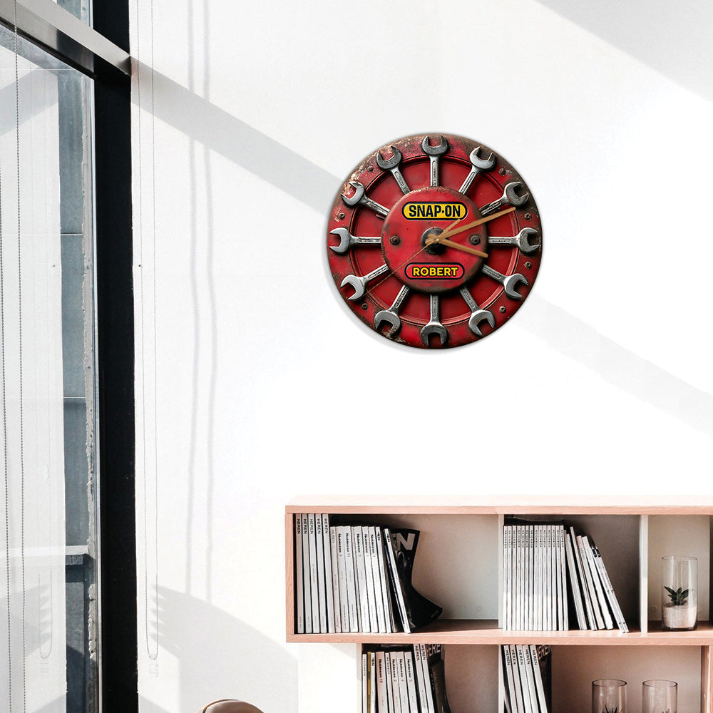 Horloge murale personnalisée pour mécanicien - Il est temps de se lancer !