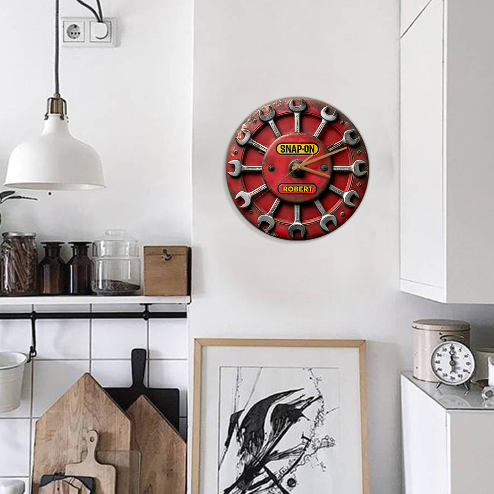 Horloge murale personnalisée pour mécanicien - Il est temps de se lancer !