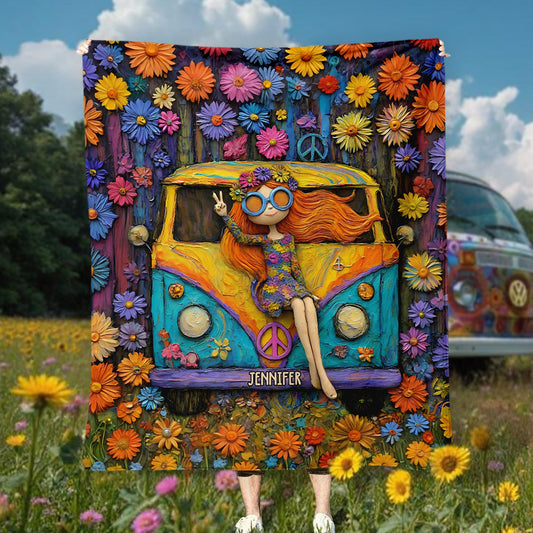 Âmes Hippies - Couverture Hippie Personnalisée