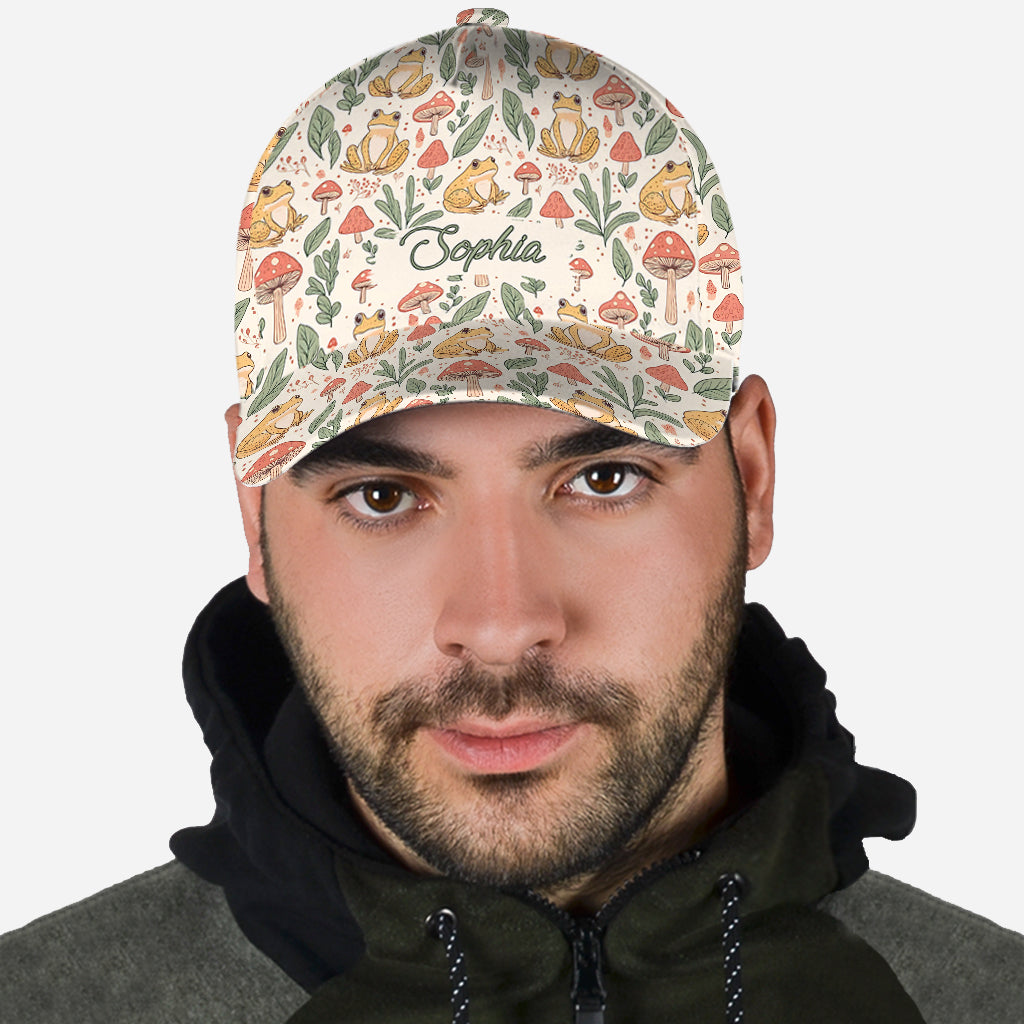 Niedlicher Frosch – Personalisierte Frosch-Klassiker-Kappe