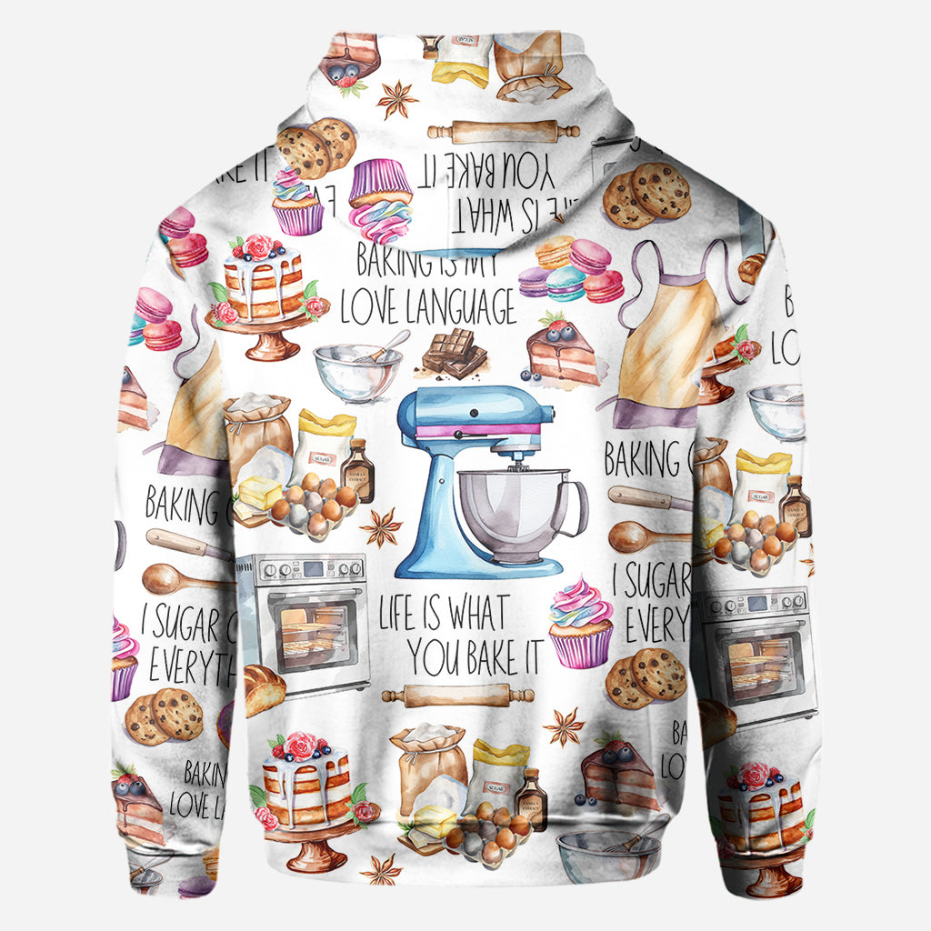 Baking Is My Love Language - Personalized Baking All Over Shirt