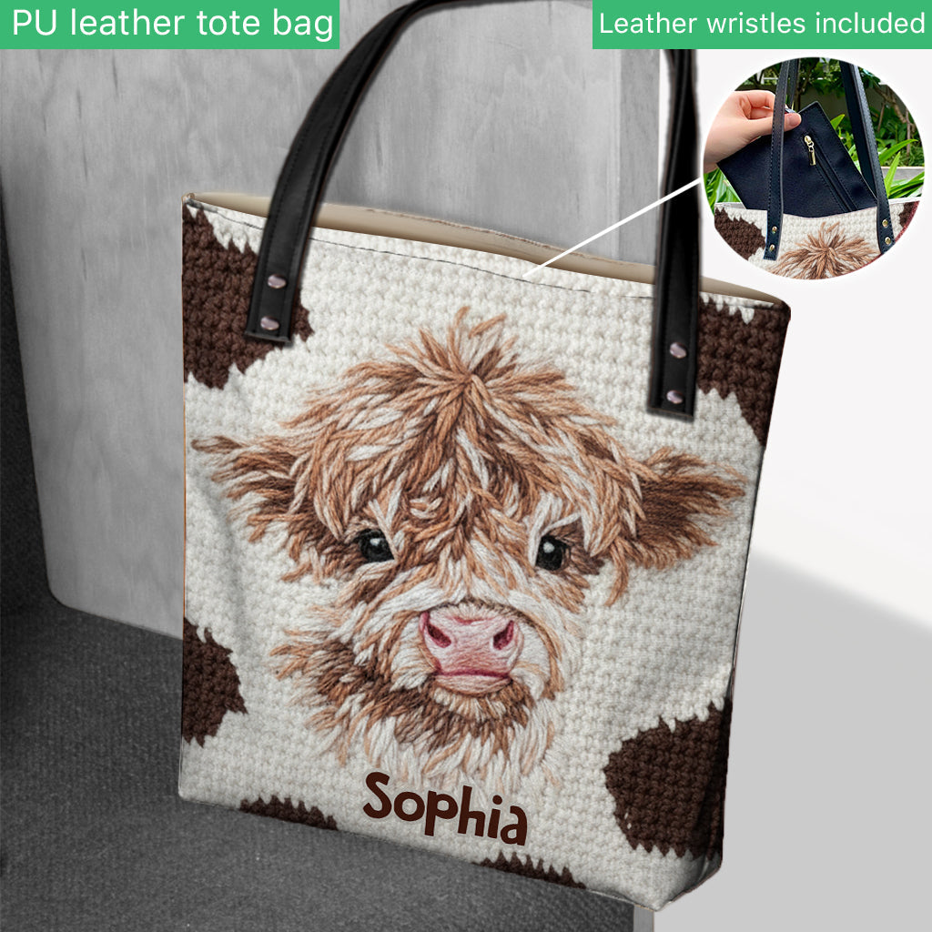 Sac fourre-tout personnalisé « Vaches des Highlands »