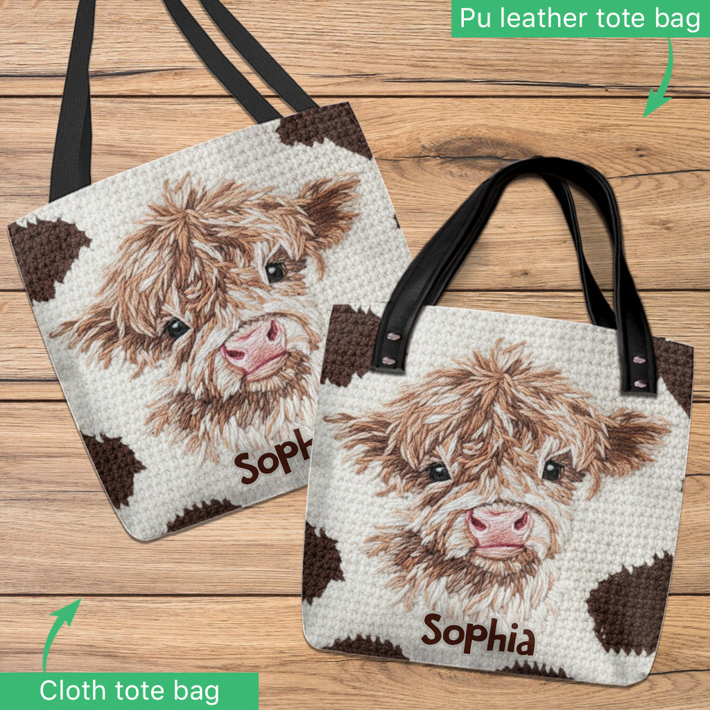 Sac fourre-tout personnalisé « Vaches des Highlands »