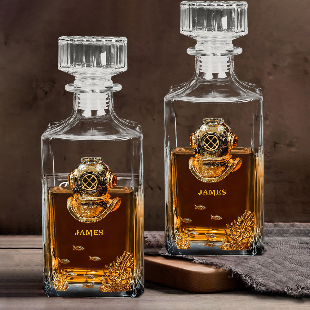 Geschenk für Tauchbegeisterte – personalisiertes Taucher-Whiskyglas